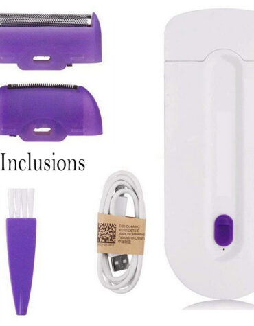 USB Rechargeable Epilator Laser Hair Remover for Face and Body_4