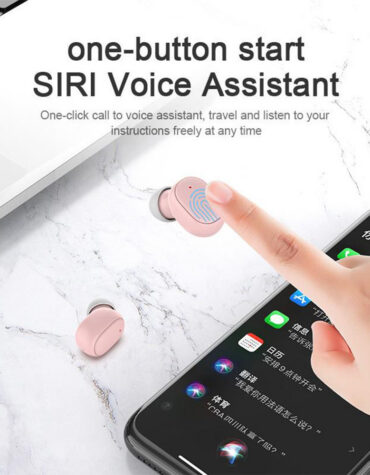 Wireless Headphones Stereo Headset Mini Earbuds with Mic- USB Charging_9