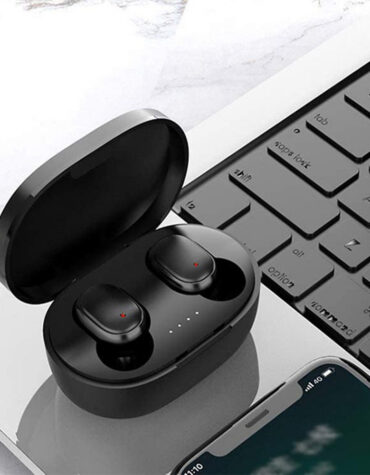 Wireless Headphones Stereo Headset Mini Earbuds with Mic- USB Charging_1