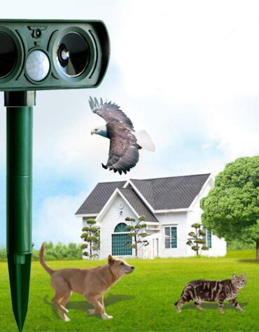 Ultrasonic Solar Powered Motion Sensor Pest Deterrent Pest Repellant_2