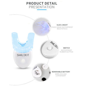 Teeth Whitening Kit with LED Light Professional Cleaning Machine- Battery Operated_7