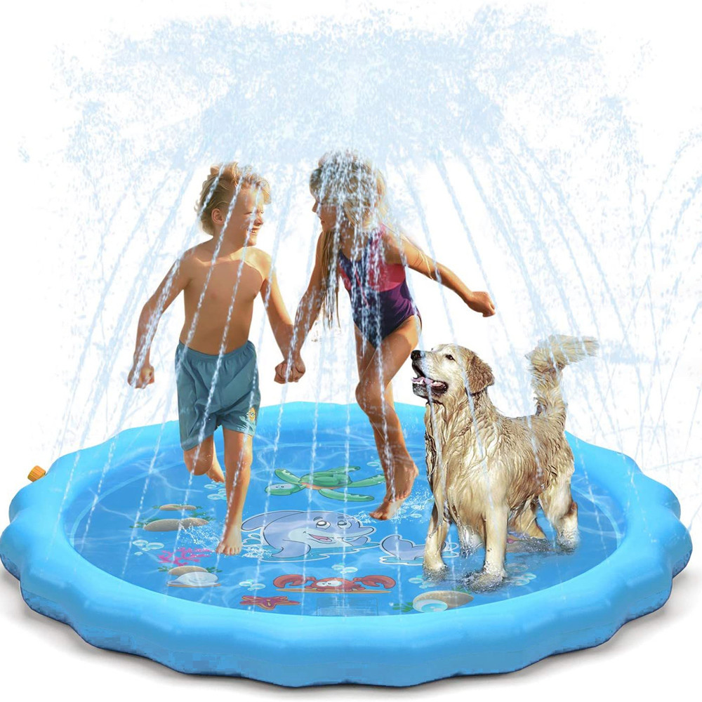 Durable Outdoor Inflatable Sprinkler Water Mat for Kids_0 Durable Outdoor Inflatable Sprinkler Water Mat for Kids_0
