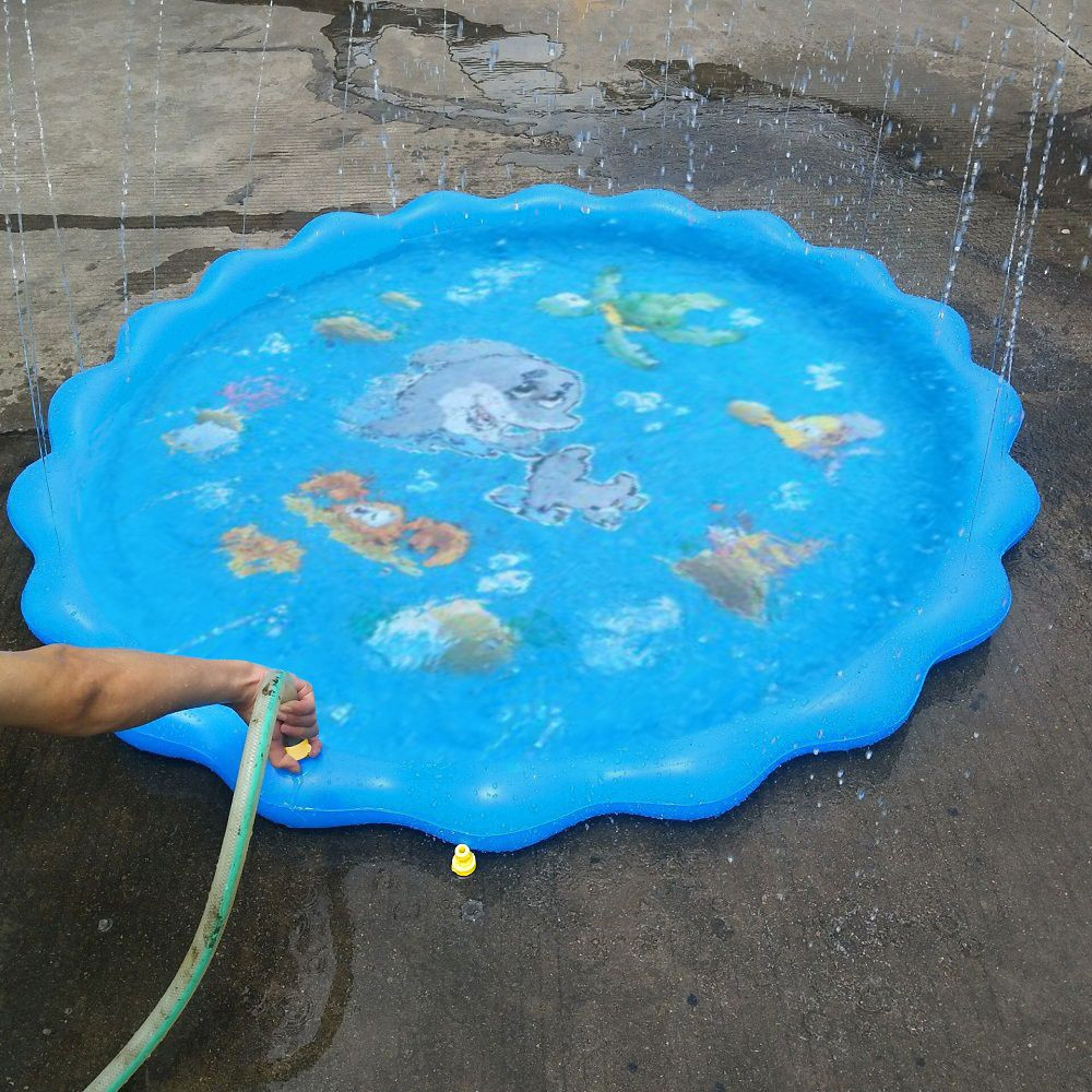 Durable Outdoor Inflatable Sprinkler Water Mat for Kids_2 Durable Outdoor Inflatable Sprinkler Water Mat for Kids_2