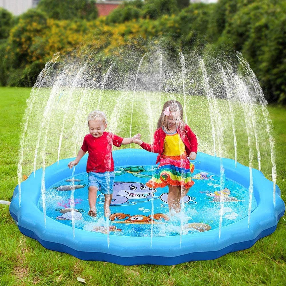 Durable Outdoor Inflatable Sprinkler Water Mat for Kids_4 Durable Outdoor Inflatable Sprinkler Water Mat for Kids_4