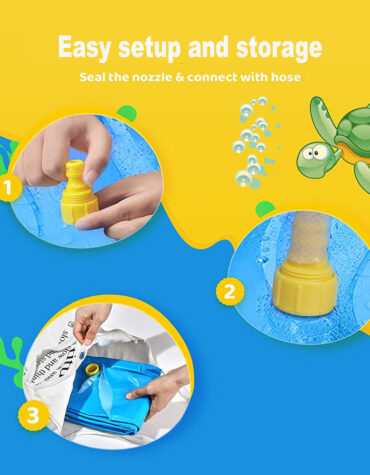 Durable Outdoor Inflatable Sprinkler Water Mat for Kids_9