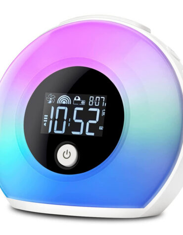 Wireless LED Night Lamp Alarm Clock and Bluetooth Speaker- USB Charging_1