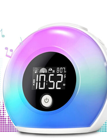 Wireless LED Night Lamp Alarm Clock and Bluetooth Speaker- USB Charging_2