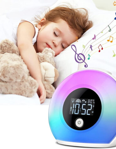 Wireless LED Night Lamp Alarm Clock and Bluetooth Speaker- USB Charging_3