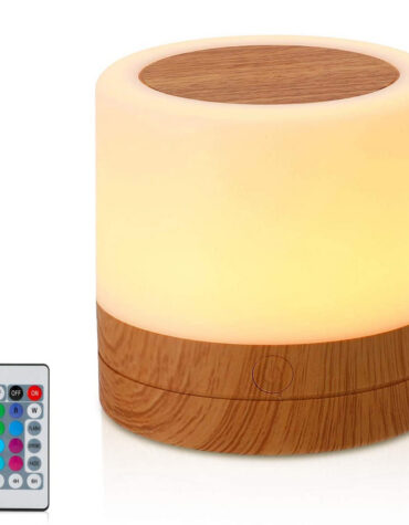 USB Charging Portable Remote Controlled Touch Lamp Night Light_1