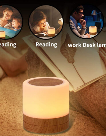USB Charging Portable Remote Controlled Touch Lamp Night Light_6