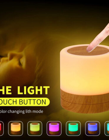 USB Charging Portable Remote Controlled Touch Lamp Night Light_8