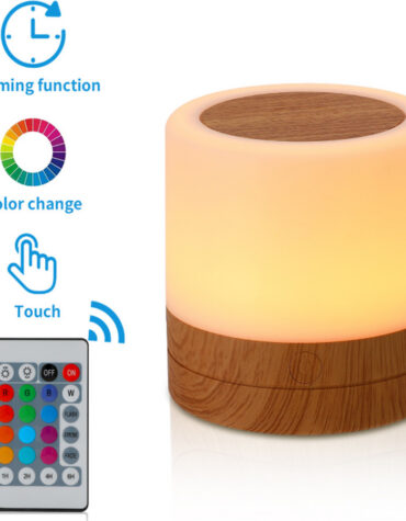 USB Charging Portable Remote Controlled Touch Lamp Night Light_3