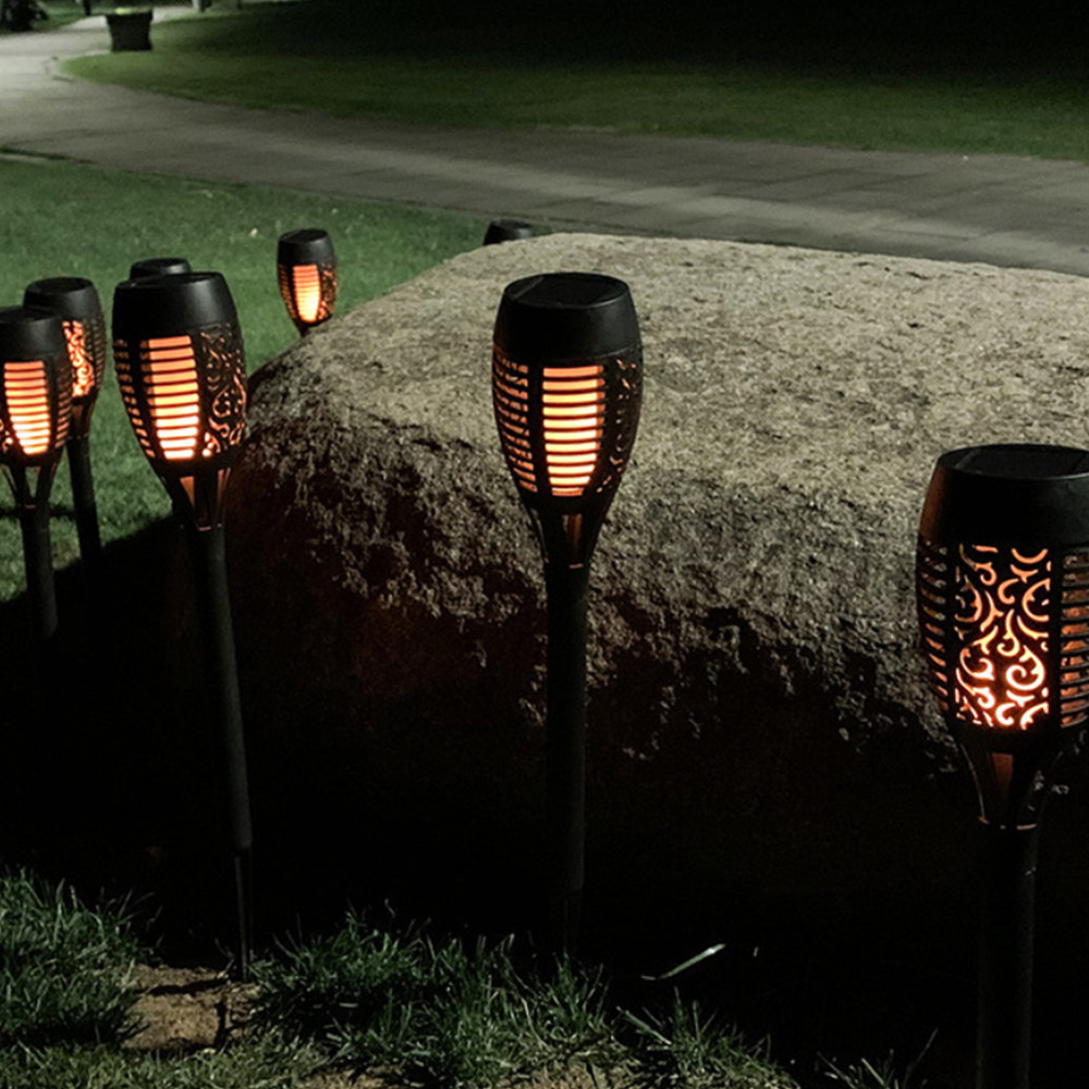 12 LED Light Solar Powered Flame Torch Decorative Light_7 12 LED Light Solar Powered Flame Torch Decorative Light_7