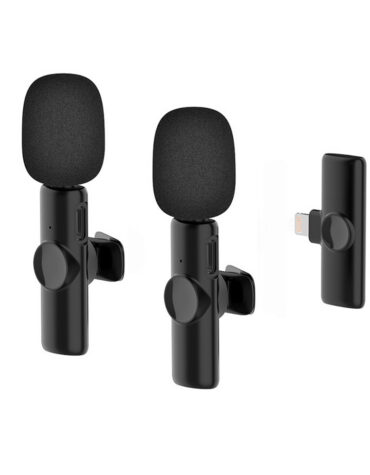 Rechargeable Wireless Mini Plugged-in Microphone Lapel with Clip_1
