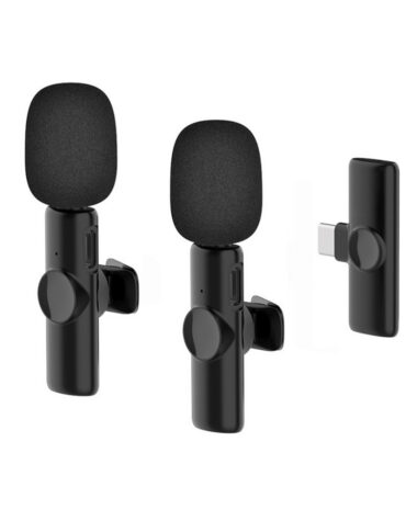 Rechargeable Wireless Mini Plugged-in Microphone Lapel with Clip_2