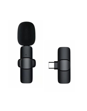 Rechargeable Wireless Mini Plugged-in Microphone Lapel with Clip_3