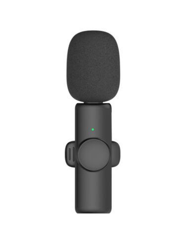 Rechargeable Wireless Mini Plugged-in Microphone Lapel with Clip_5