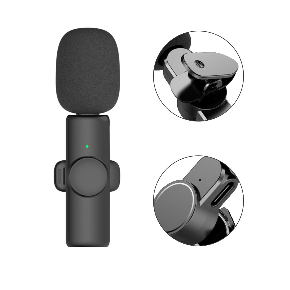 Rechargeable Wireless Mini Plugged-in Microphone Lapel with Clip_7 Rechargeable Wireless Mini Plugged-in Microphone Lapel with Clip_7