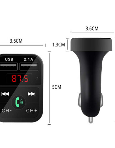 3-in-1 Car Wireless Car Bluetooth FM Transmitter_4
