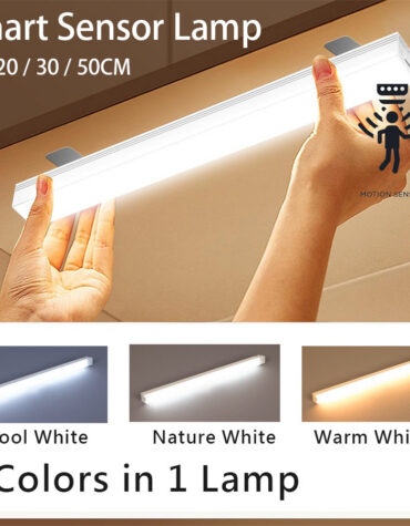 USB Rechargeable Motion Sensor LED Bar Light_0
