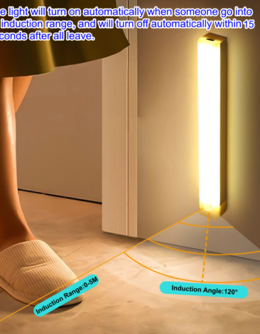 USB Rechargeable Motion Sensor LED Bar Light_2