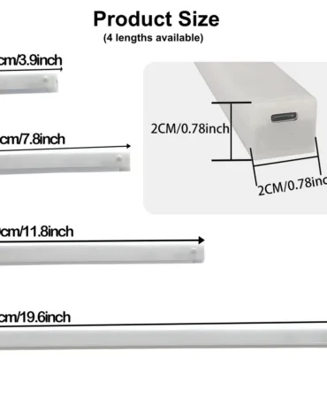 USB Rechargeable Motion Sensor LED Bar Light_9