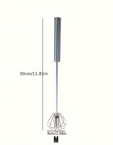 Stainless Steel Egg Beater Durable Semi-Automatic Mixer_7