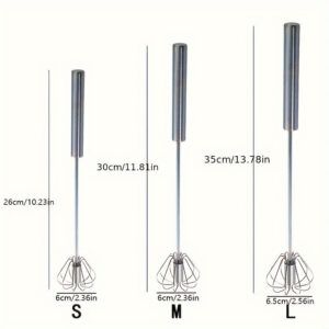 Stainless Steel Egg Beater Durable Semi-Automatic Mixer_9