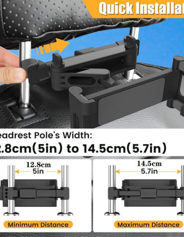Car Headrest Tablet Holder_5
