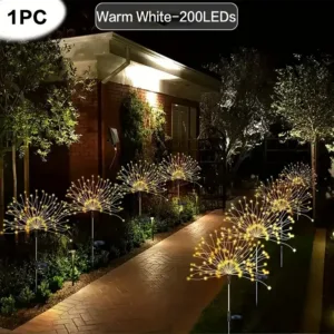 Solar Fireworks Lights Outdoor Waterproof Solar Garden Lights_7