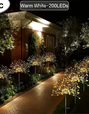 Solar Fireworks Lights Outdoor Waterproof Solar Garden Lights_7