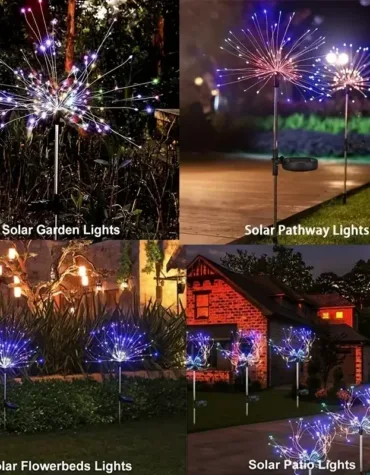 Solar Fireworks Lights Outdoor Waterproof Solar Garden Lights_5