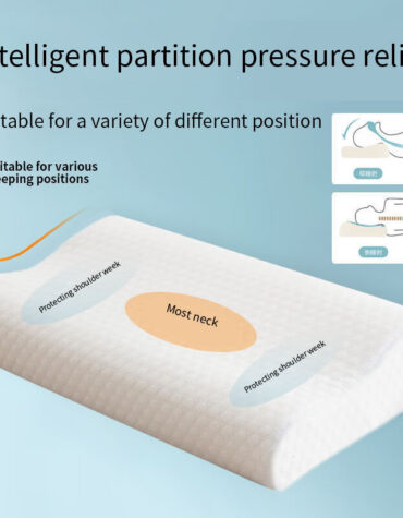 Knitted Fabric Polyurethane Slow Rebound Memory Foam Pillow_2