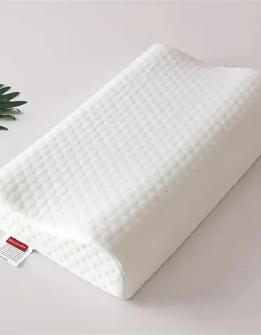 Knitted Fabric Polyurethane Slow Rebound Memory Foam Pillow_5