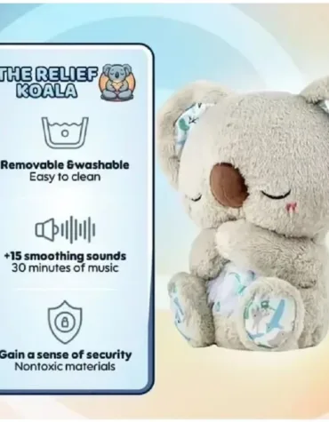 Anxiety Relief Breathing Soothing Koala Bear Sleep Doll_3