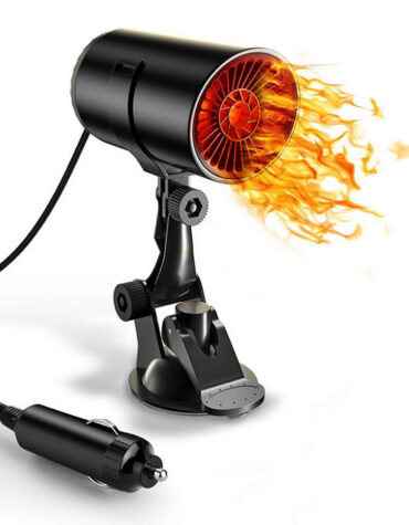 2 IN 1 Portable 12V Fast Car Heater Windshield Defogger and Defroster with Suction Holder Cigarette Lighter Plugged-In_0