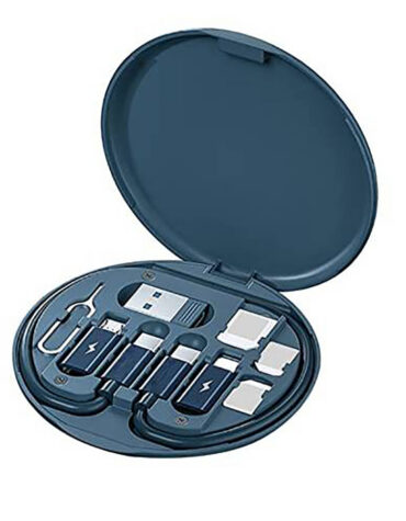 Multi-Function Portable 60W Fast Charge USB Cable Adaptors and Card Storage Box_9