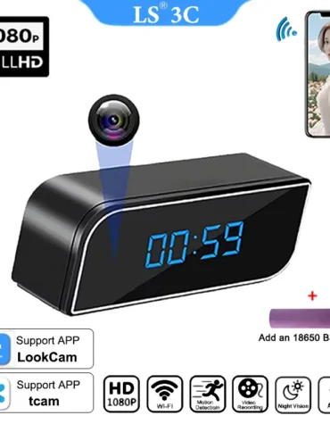 New upgraded version, 4K FHD mini camera, improved clarity, infrared night vision, mobile detection, WIFI remote viewing