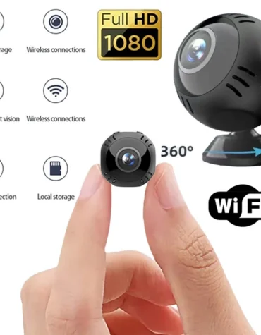 1080P wireless WiFi high-definition wide-angle camera night vision motion detection mobile phone remote recording video monitor
