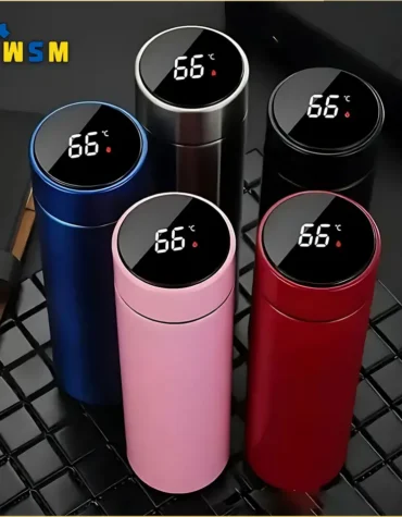 500ML Temperature Display Thermos Cup Stainless Steel Divided Thermos Bottle Outdoor Vacuum Insulated Cup Father's Day Gift