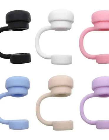 2026 Straw Covers Cap Reusable Silicone Straw Toppers For Stanley Cup Leak-Proof Dust Proof Straws Cover Tumbler Accessories