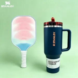 Stanley 40oz stormy sea Quencher H2.0 tumbler, stainless steel vacuum insulated thermal cup with handle for car, office