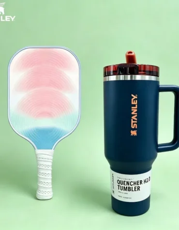 Stanley 40oz stormy sea Quencher H2.0 tumbler, stainless steel vacuum insulated thermal cup with handle for car, office