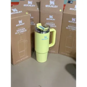 STANLEY Adventure Series H2.0 Stainless Steel Vacuum Straw Cup 887ml, Contrast Color Lid Fashion Trendy Portable Water Cup
