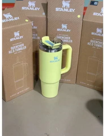 STANLEY Adventure Series H2.0 Stainless Steel Vacuum Straw Cup 887ml, Contrast Color Lid Fashion Trendy Portable Water Cup