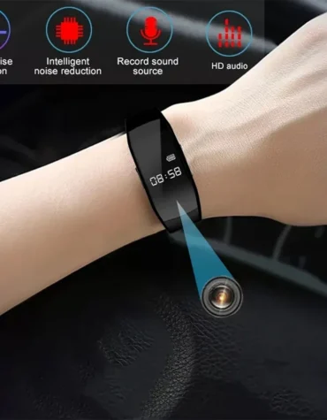 1080P HD Action Camera Professional Recorder Watch Sports Video Voice Protable Watch Mini Cam Suitable for Outdoor Meeting