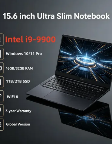 New 15.6 " Laptop black Intel Core i9-9900 32GB RAM 2TB SSD Ultra Slim Gaming Laptop 1920*1080 Windows 11 Office Study Home Use