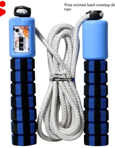 Wear-resistant Rope Skipping Competition Automatic Counting Sponge Handle Jump Rope  Sports Equipment Professional Jump Rope
