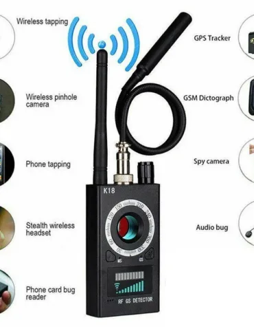 K18 Detector Multi-function Anti Mini Bug Audio SPY-Camera GSM Finder GPS Signal Lens RF Locator Tracker Detect Wireless Camera