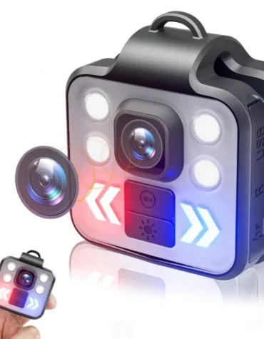 Mini Camera with Audio & Video Recording Recorder - Flashlight Headlamp Waterproof Cam for Home Outdoor Fishing Camping